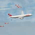 Aä Air14 Payerne A330 mit Patrouille Suisse äA