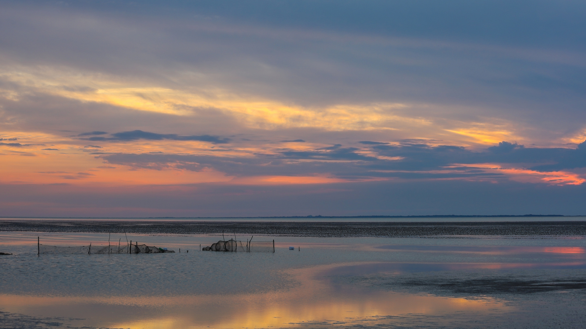 Aal- reusen im Wattenmeer