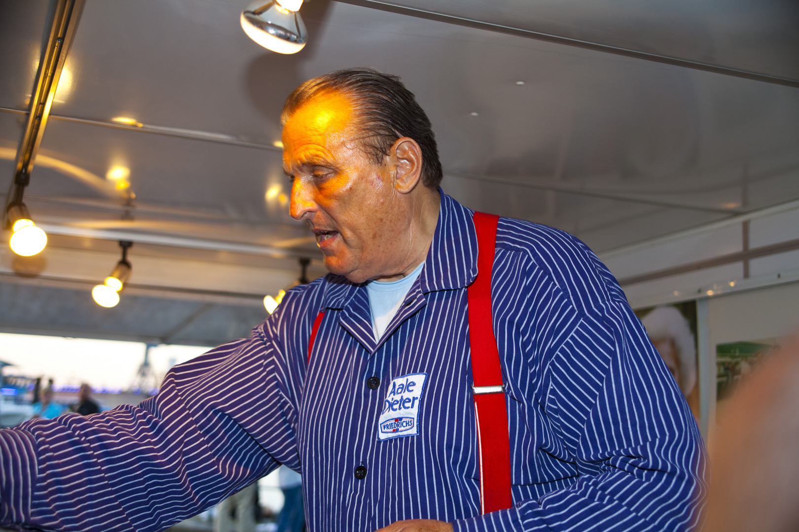 Aale Dieter am Hamburger Fischmarkt