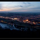 Aalen bei Nacht vom Aalbäumle