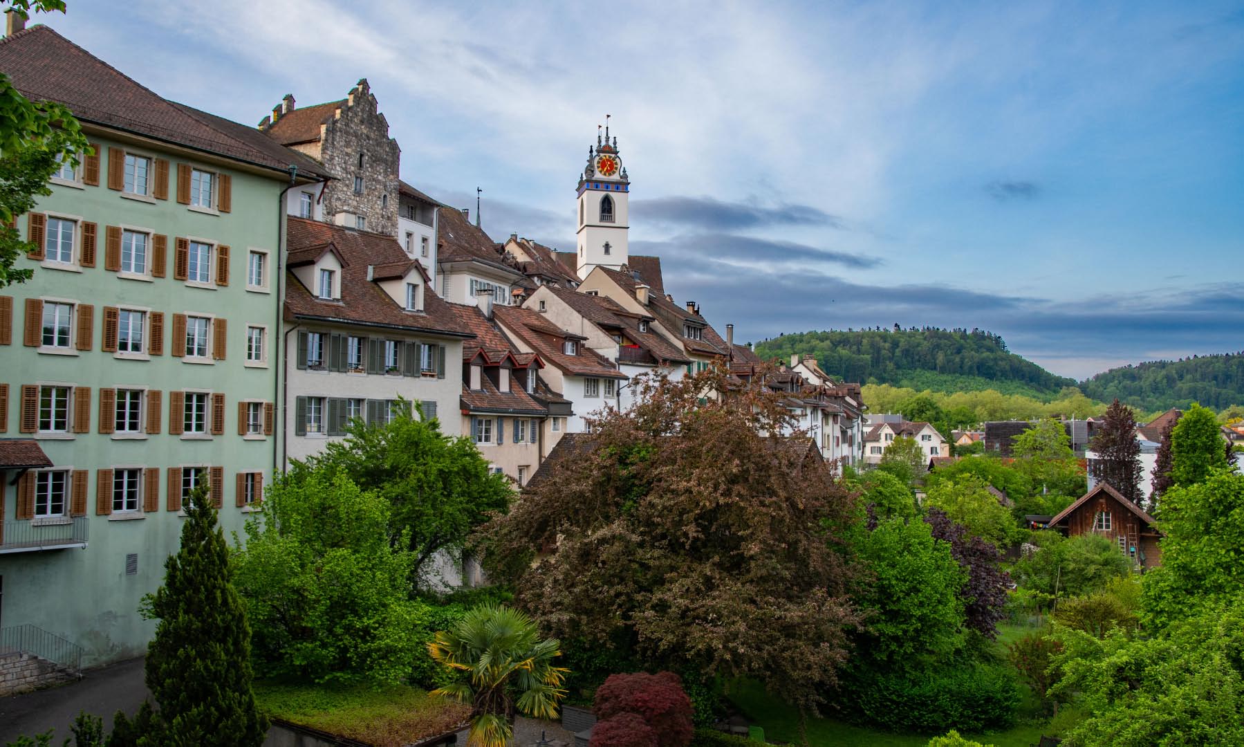 Aarau mit Stadtkirche