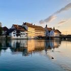 Aare beim Sonnenuntergang 