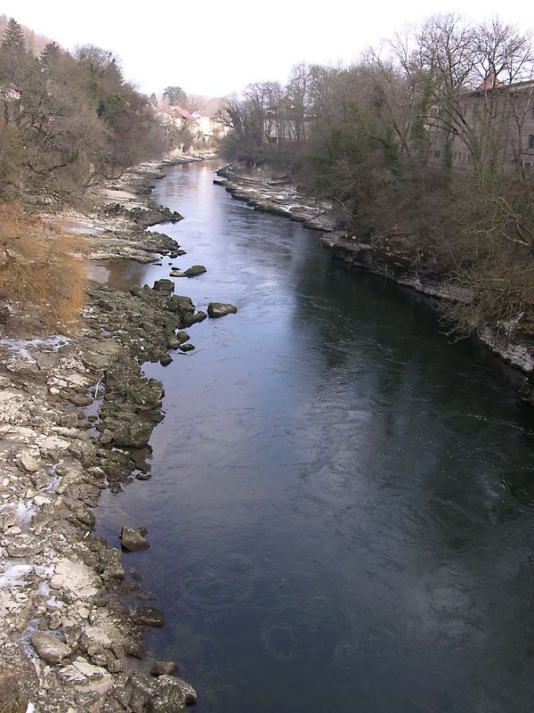 Aare in der Aareschlucht bei Brugg