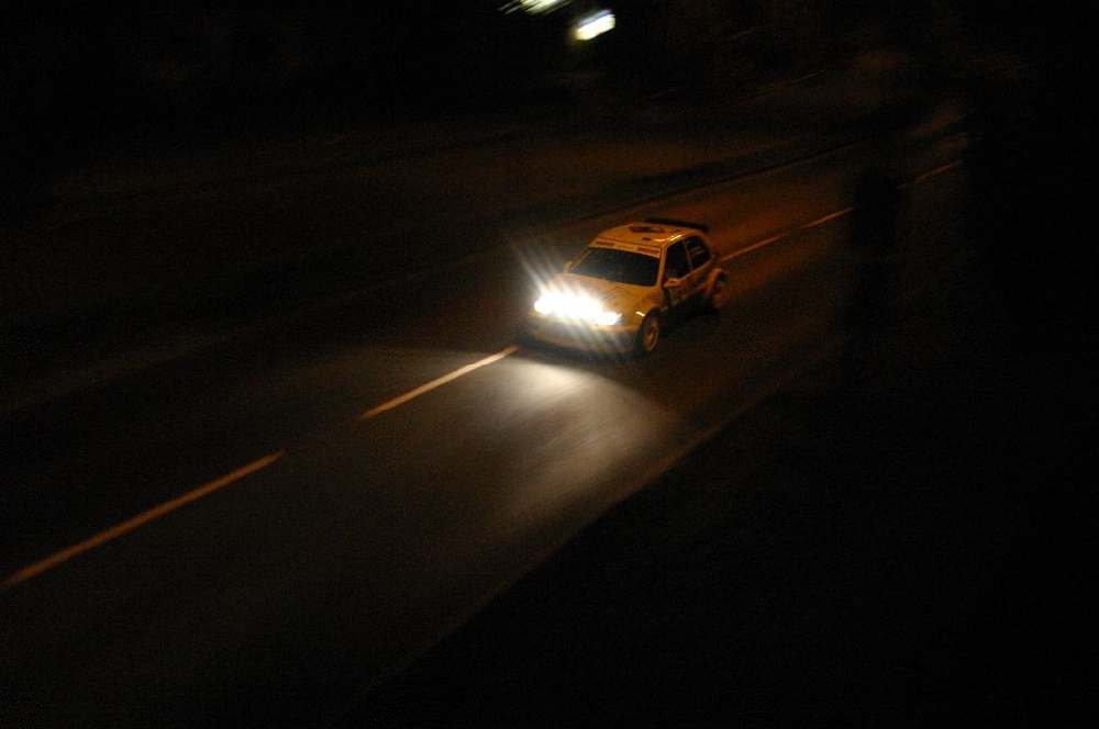 Aaron Burkart -Rallye Thüringen bei Nacht