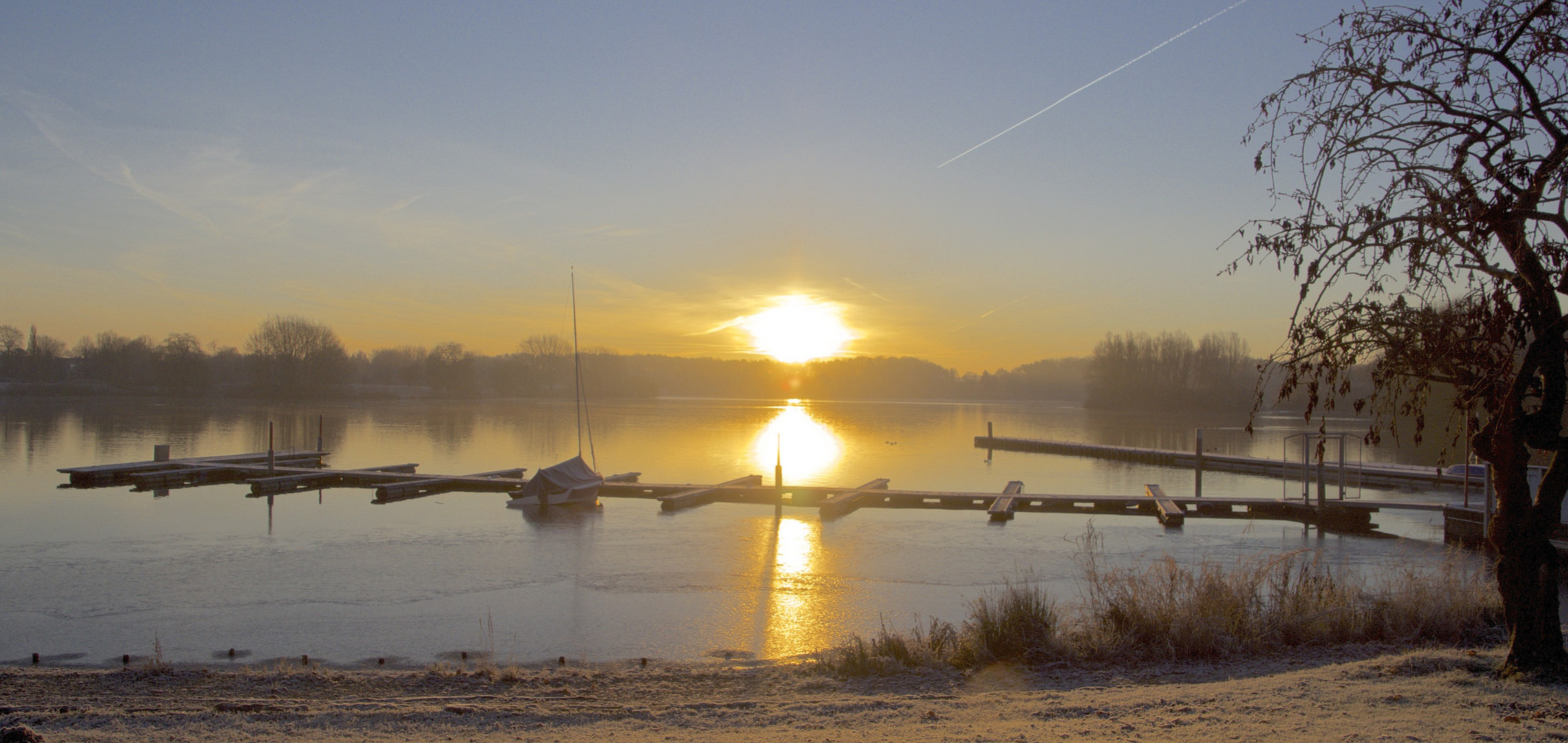 Aasee im Sonnenaufgang