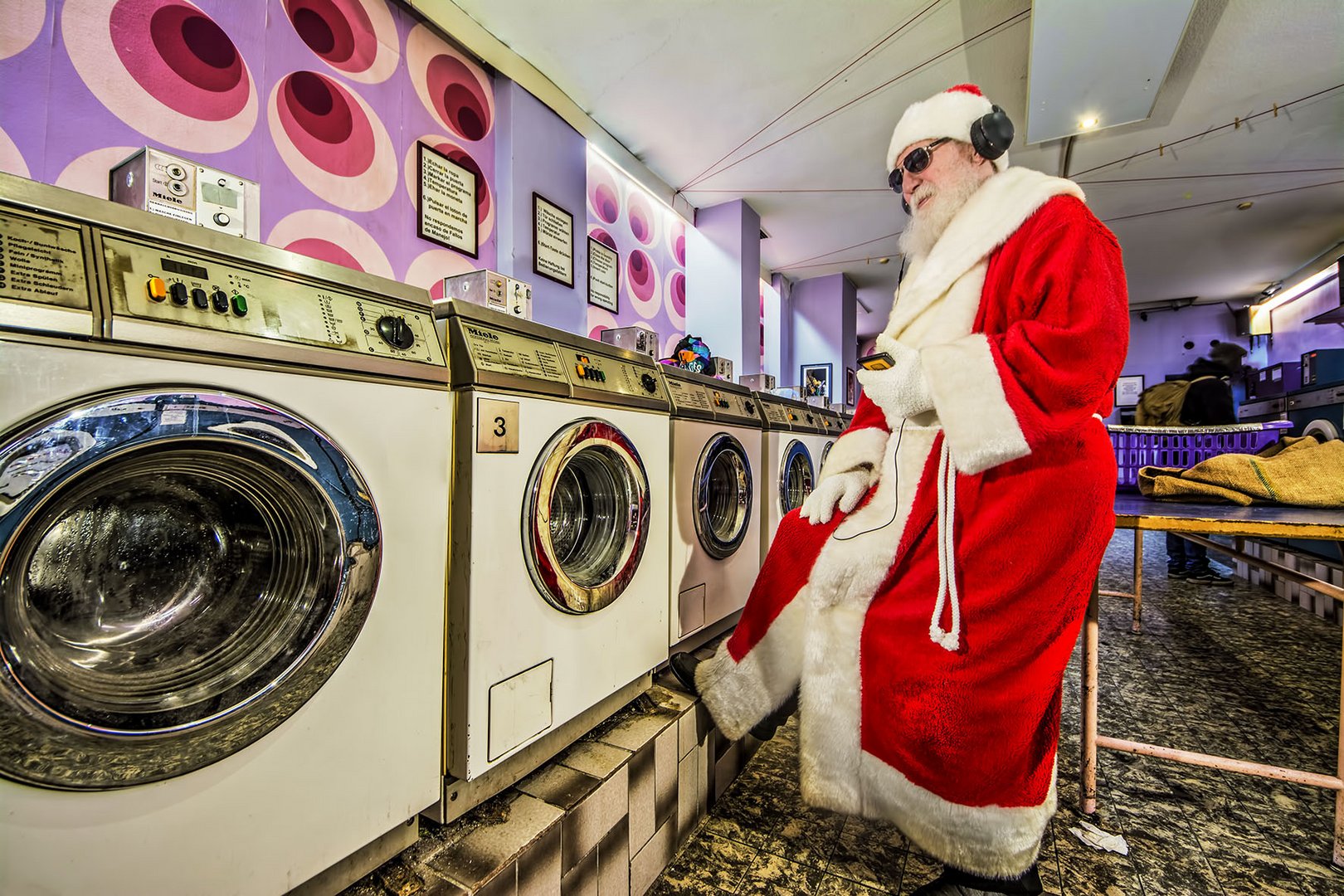 AAuch der Weihnachtsmann muss mal Wäsche waschen