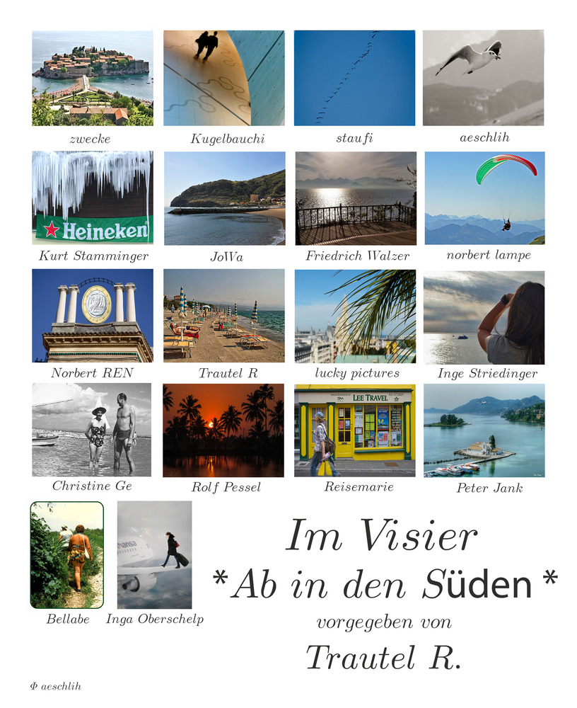 *Ab in den Süden* Collage von aeschlih