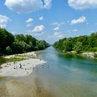 Ab ins kühle Nass der Isar ....