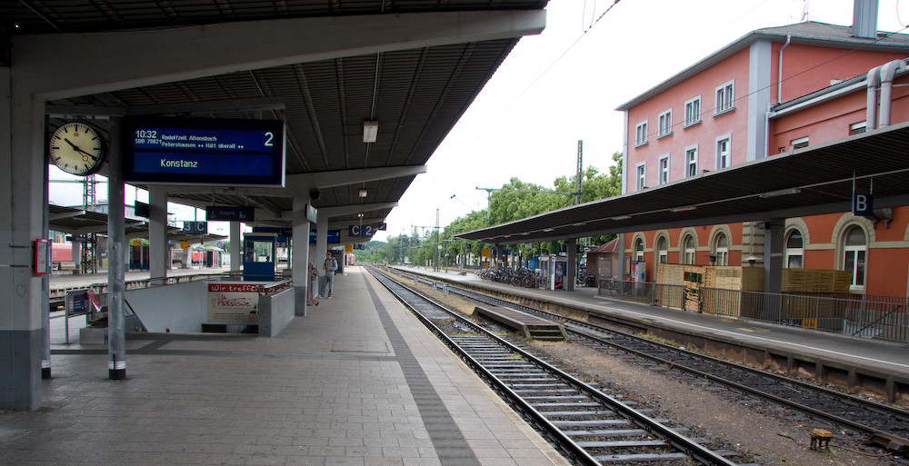 Ab Singen mit der Bahn nach Konstanz