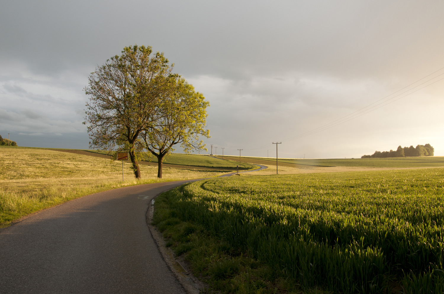 ...ab und zu durchflutete die Sonne die Landschaft...