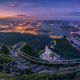 Sonnenuntergang ber Luzern