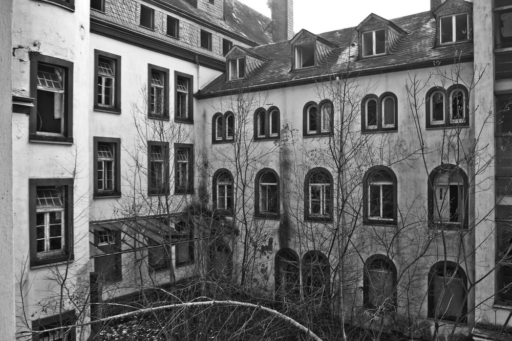 abandoned abbey #11 - orphaned courtyard