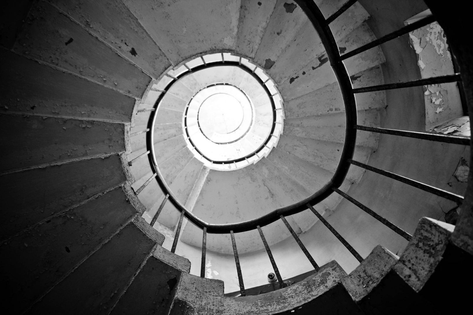 abandoned abbey - spiral stair 