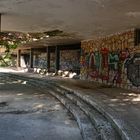 abandoned beach bar