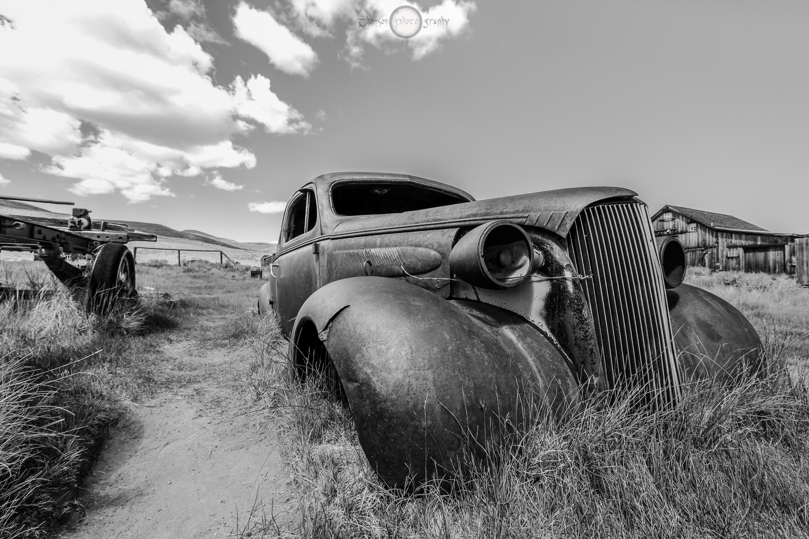 abandoned car