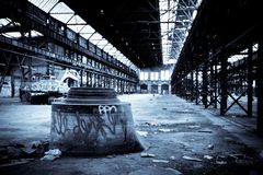 abandoned factory building