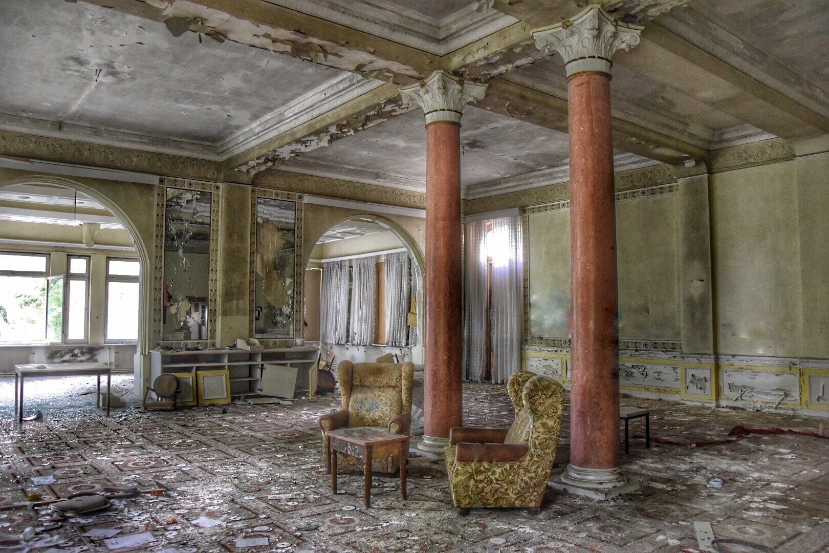 abandoned hotel