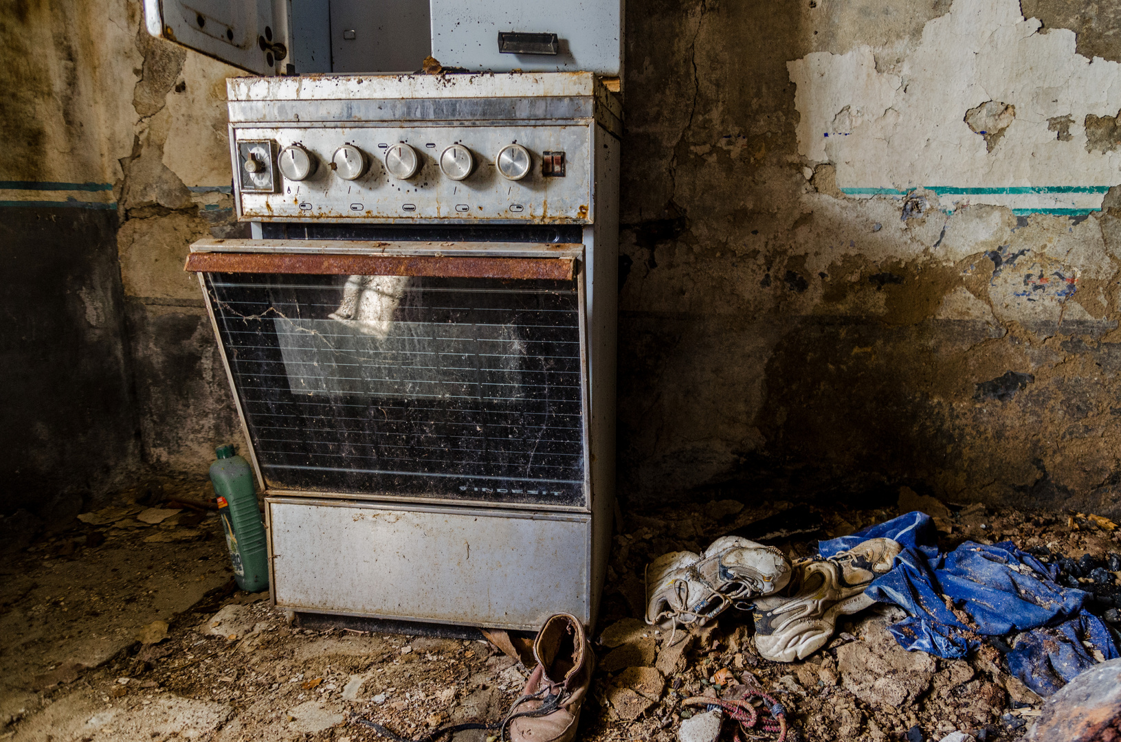 Abandoned kitchen