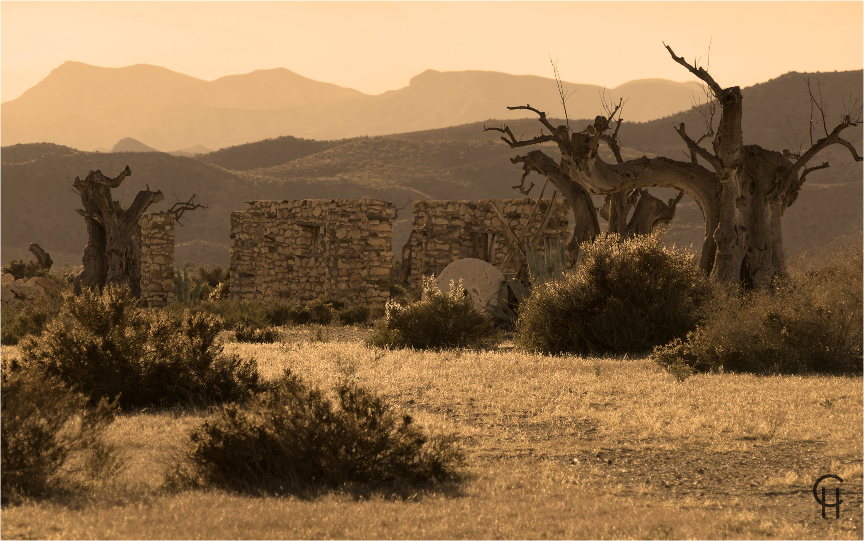 Abandoned movie set Tabernas desert