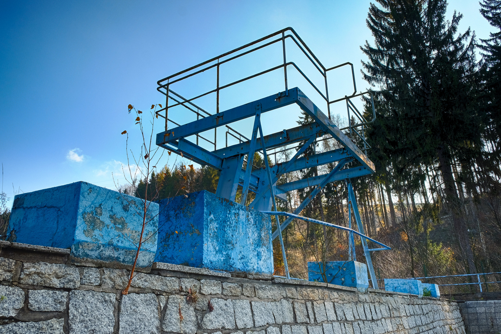 abandoned outdoor pool