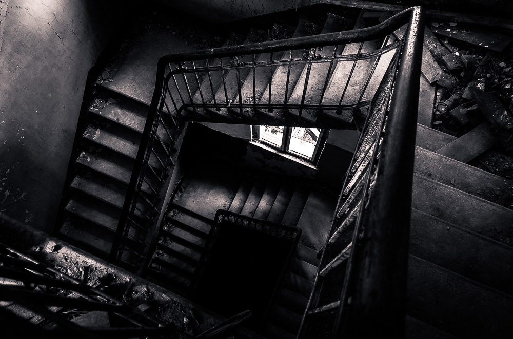 Abandoned Staircase - Beelitz Heilstätten