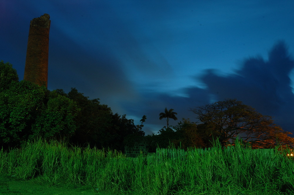 abandoned sugar plantation at sunrise