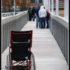 abandoned wheelchair