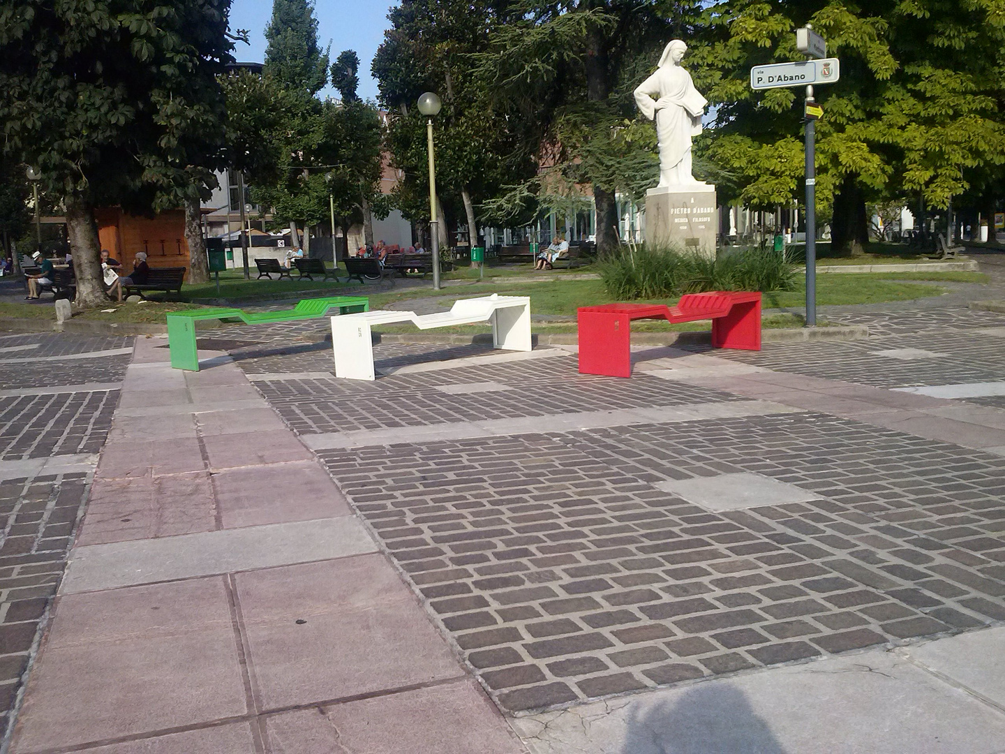 Abano Terme: panchine tricolori!!!! (agosto 2014)