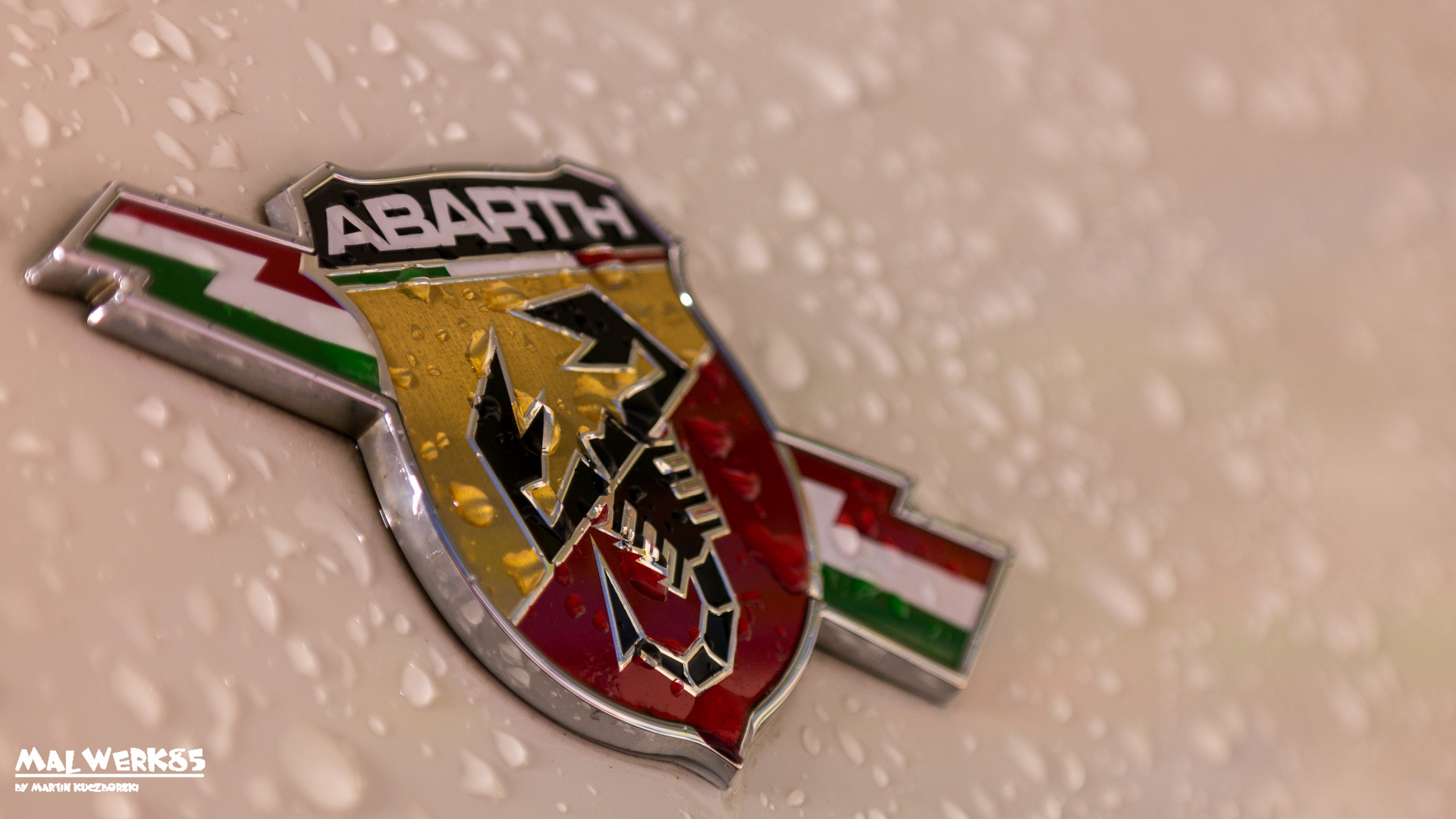 Abarth in the rain