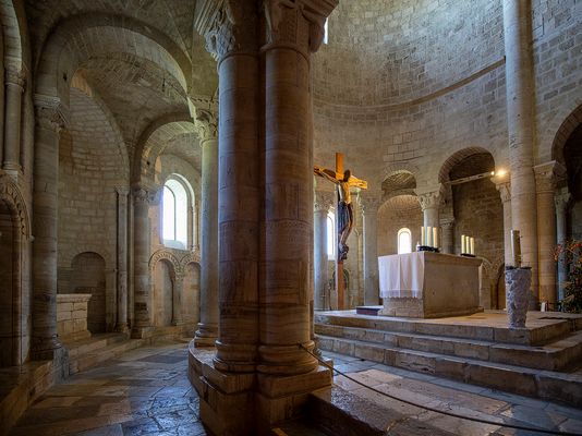Abazzia di Sant' Antimo - Apsis mit Chorumgang