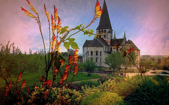 Abbaye à St Martin de Boscherville / Seine-Maritime 
