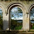 Abbaye de Beauport, vue sur jardin.