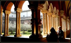 Abbazia di Chiaravalle..particolare del chiostro 1