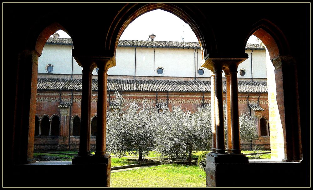 Abbazia di Chiaravalle..particolare del chiostro 2