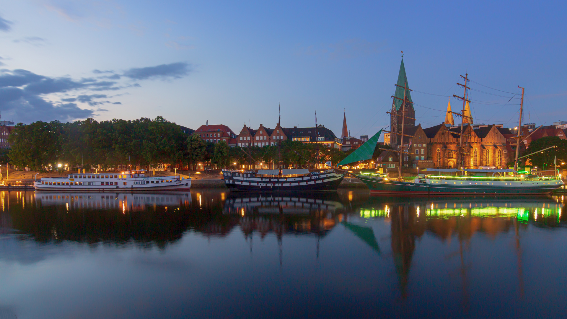 Abbendämerung in Bremen