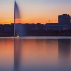 Abbendämmerung an der Binnenalster