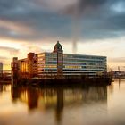 Abbendamerung am Medienhafen