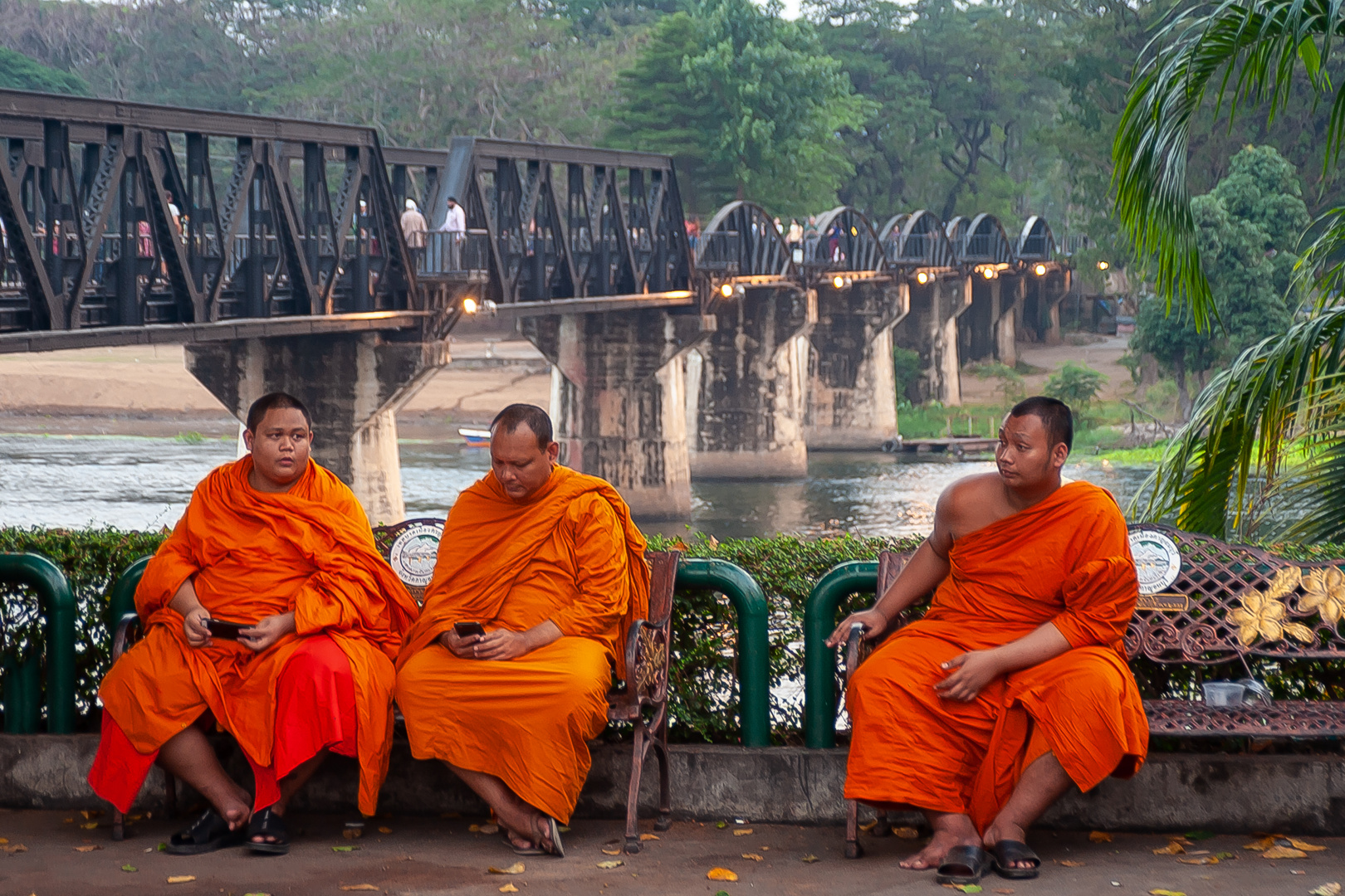 Abbots rest in front of the bridge