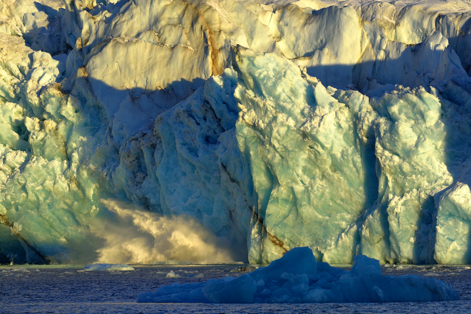 Abbruch am Sefströmbreen, Spitzbergen im Oktober 2013