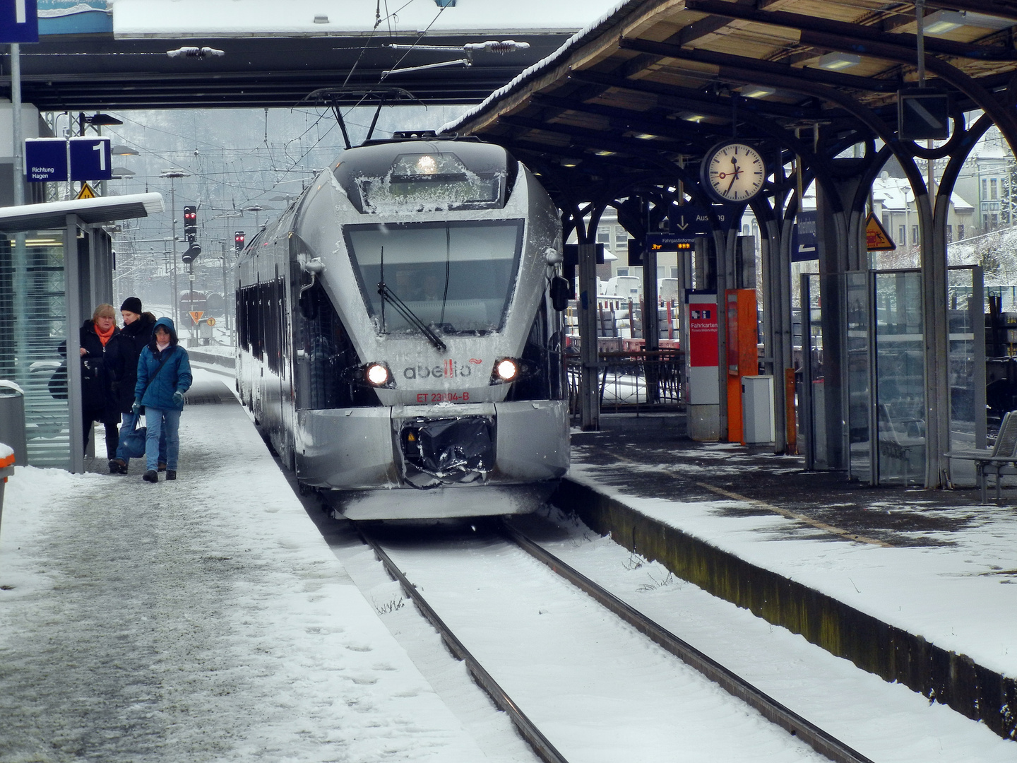 Abellio in Hohenlimburg Richtung Essen 21.1.2013