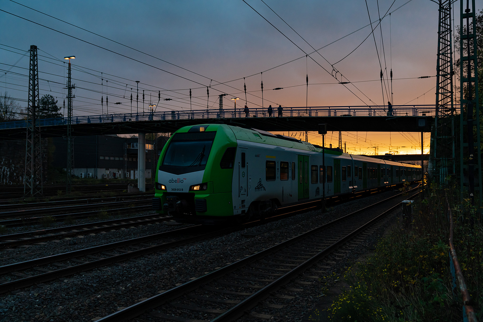 Abellio mit Sonnenuntergang