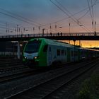 Abellio mit Sonnenuntergang