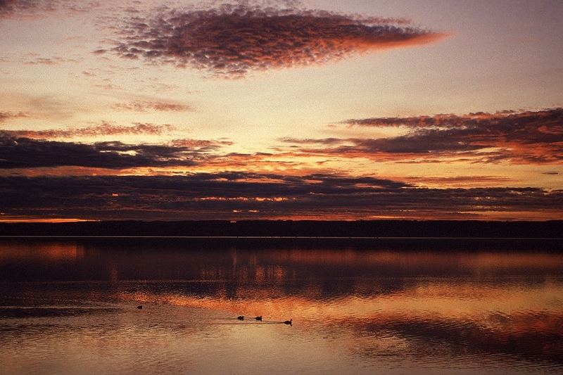 Abend am Ammersee, Bayern