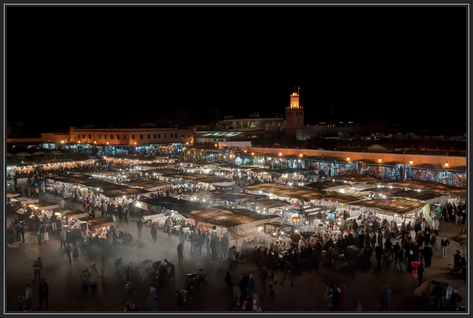 Abend am Djemma el Fna in Marrakesch