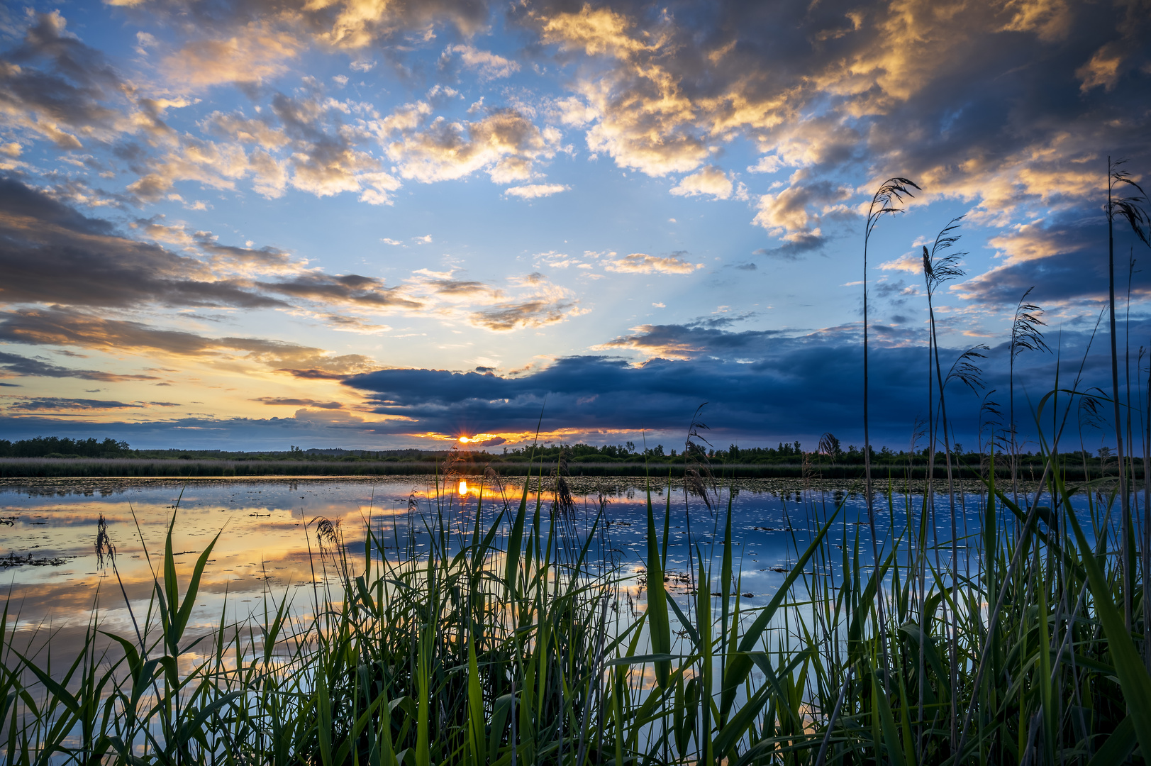 Abend am Federsee