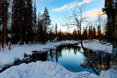 Abend am finnischen See