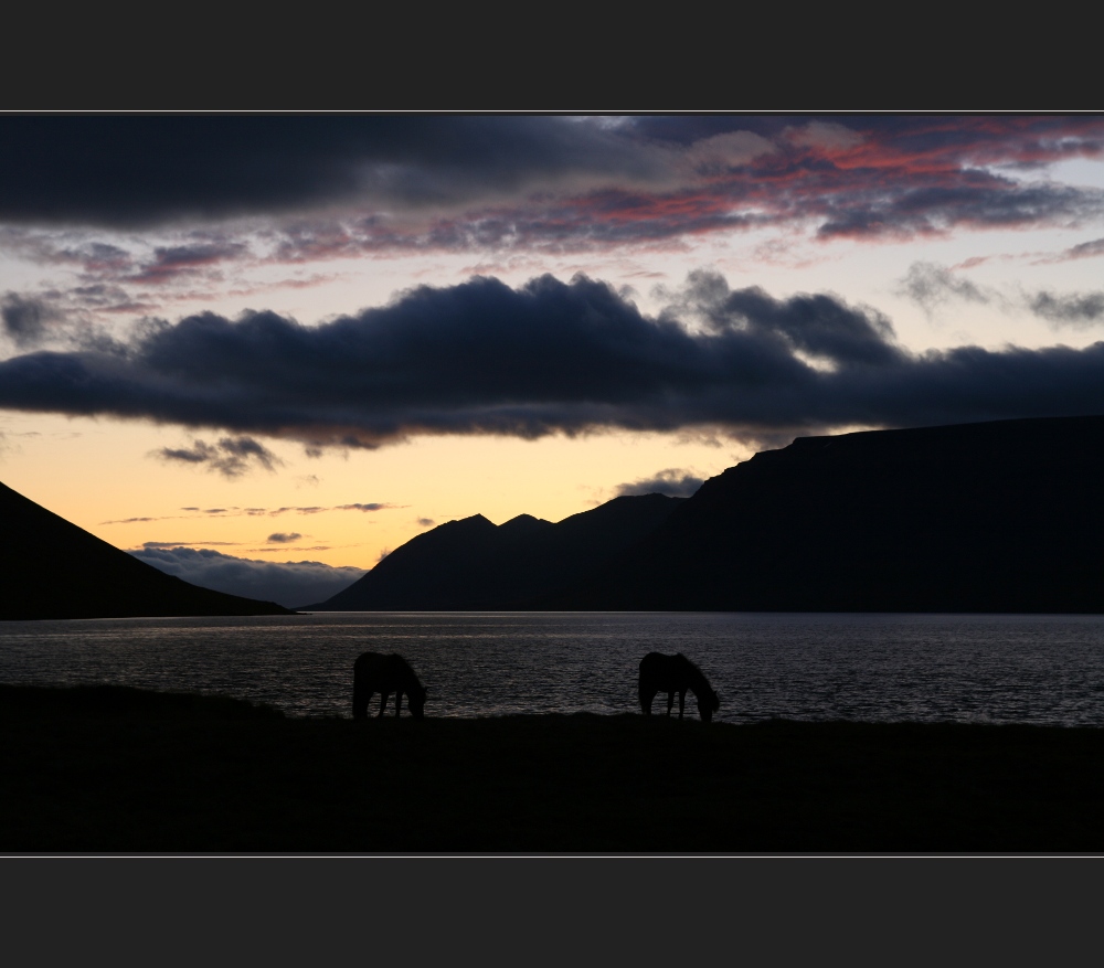 Abend am Fjord