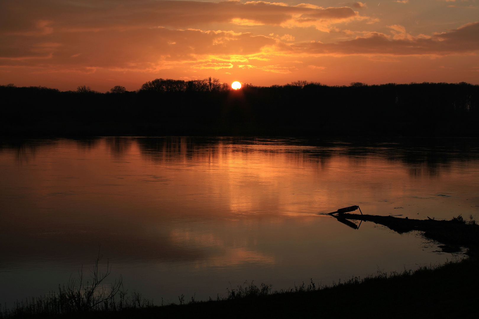 Abend am Fluss