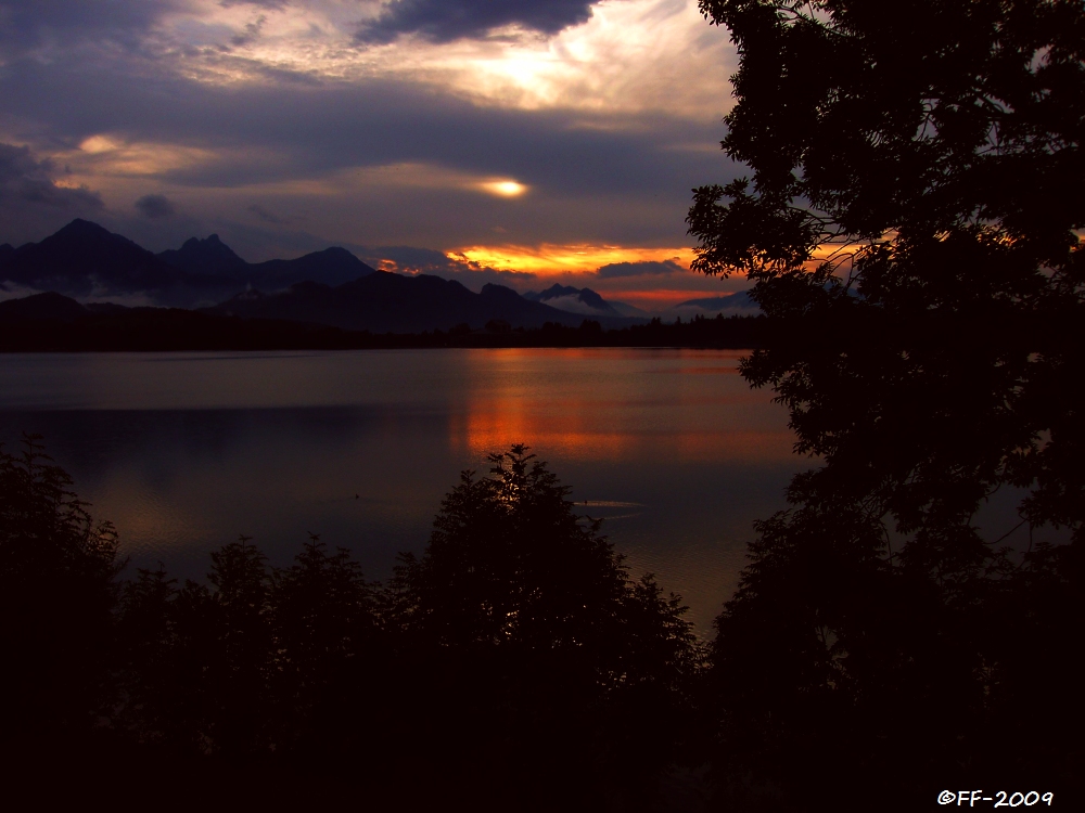 Abend am Forggensee