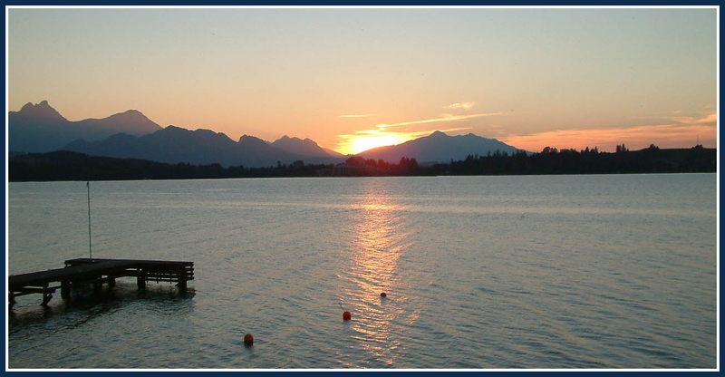 Abend am Forggensee